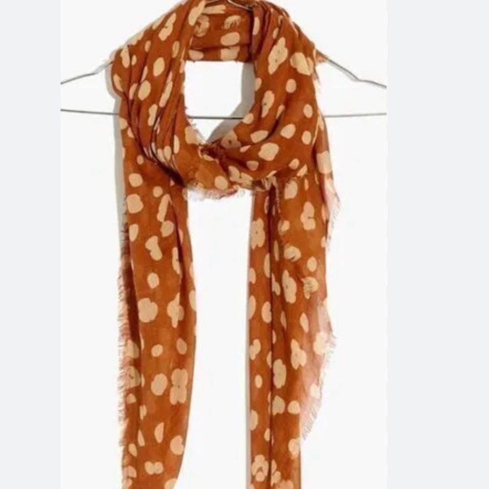 Madewell Scarf in Brown and Cream
